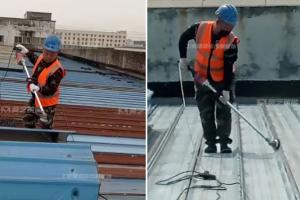 江蘇昆山嘉升精密電子工業金屬屋面修繕工程